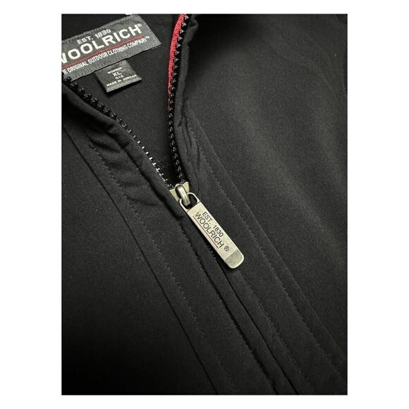WOOLRICH Waterproof Cropped Shell Black Windbreaker Light Womens Jacket XL - Picture 4 of 6